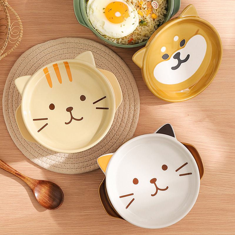 (พร้อมส่งจากไทย) ชามแมว ชิบะ แพนด้า เซรามิก ชามสัตว์ น่ารัก