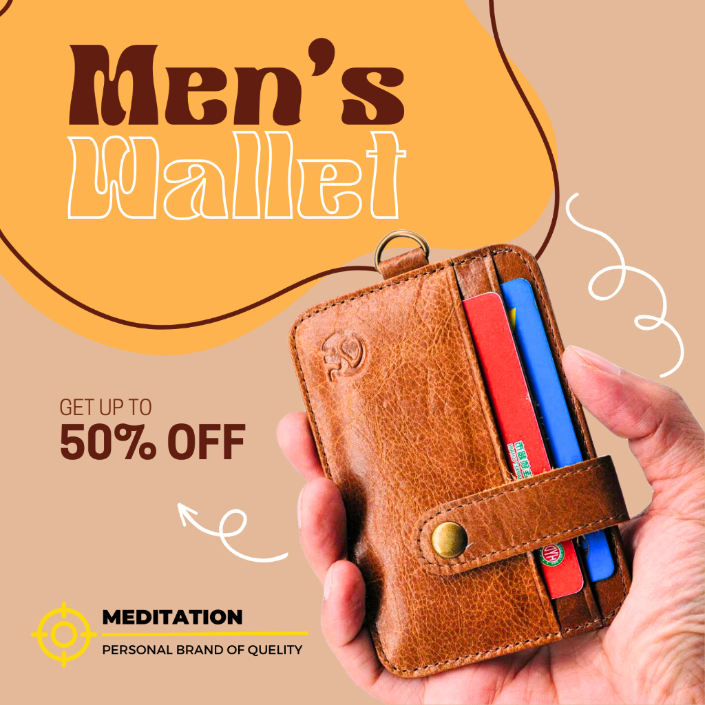 กระเป๋าใส่นามบัตร พร้อมห่วงสำหรับสายคล้องคอ หนังวัวแท้100% Card holder ซองใส่นามบัตร 3 ช่อง ขนาดกะทัดรัด
