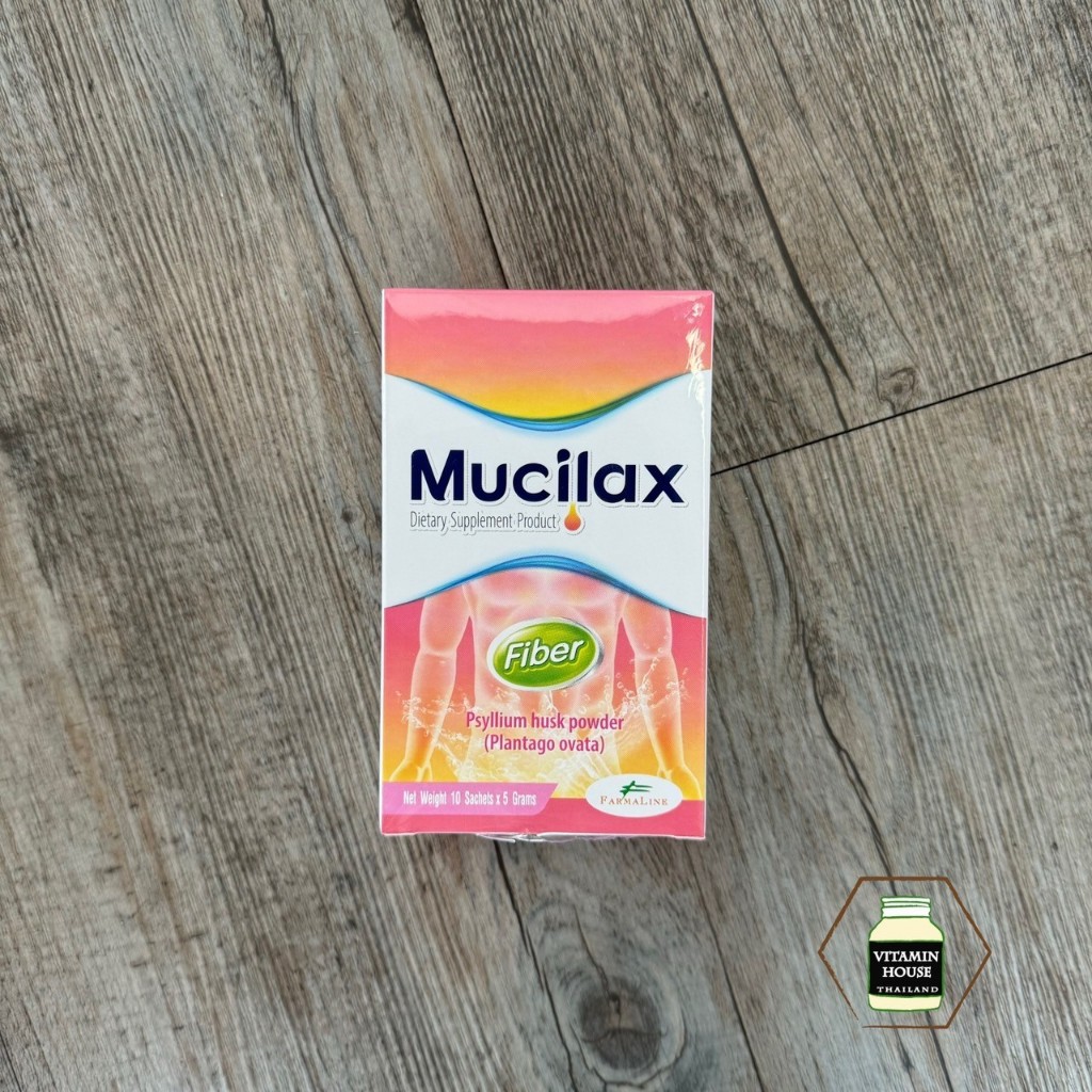 [หมดอายุ 12/25] Mucilax ไฟเบอร์ปรับสมดุลการขับถ่าย เสริมใยอาหาร แก้ท้องผูก กลิ่นพรุน (บรรจุ 10 ซอง)