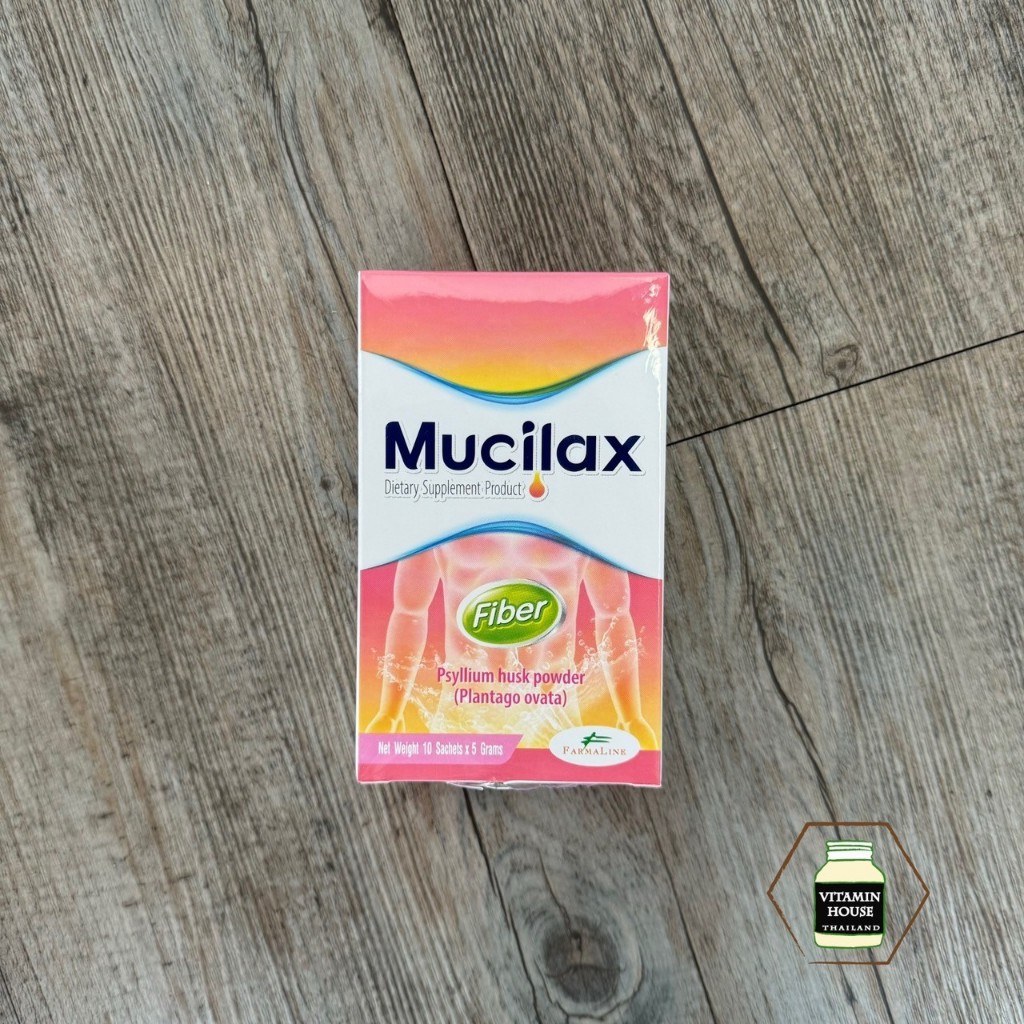 Mucilax ไฟเบอร์ปรับสมดุลการขับถ่าย เสริมใยอาหาร แก้ท้องผูก กลิ่นพรุน (บรรจุ 10 ซอง)