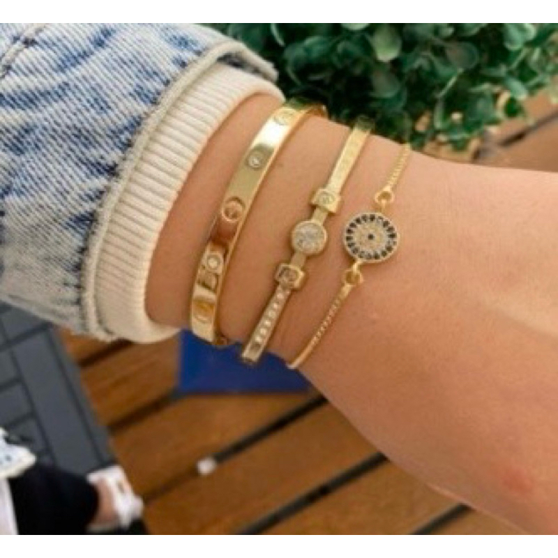 กำไลข้อมือ Evil Eye 🧿 (Nazar) ของแท้จากตุรกี เซ็ท 3 ชิ้น ใส่แยกได้