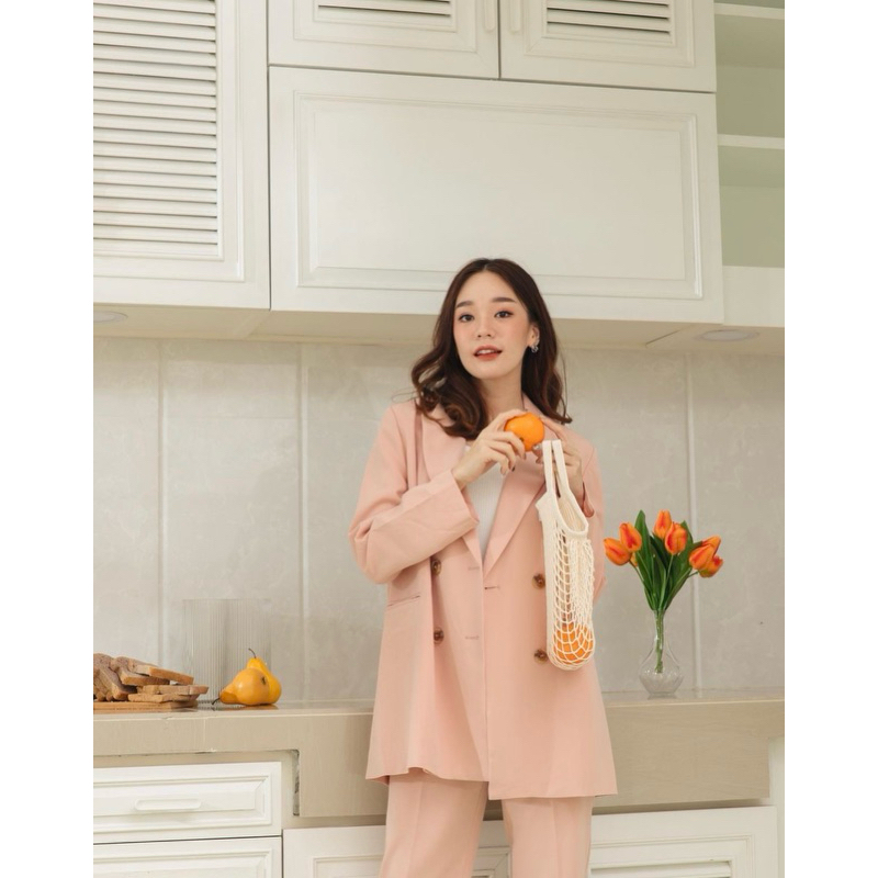 Blazer Daily Squad size S สีชมพู