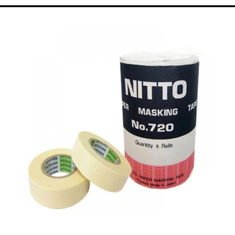 [ยกแพ็ค] NITTO กระดาษกาวนิตโต้ NITTO TAPE NO.720 (แพ็ค/5ม้วน)