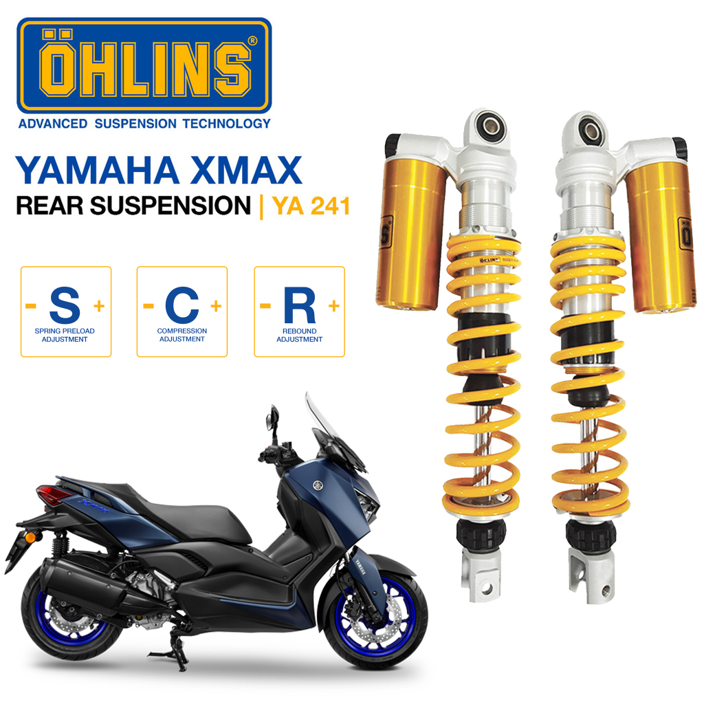 โช้คหลัง Ohlins YA 241 For Yamaha XMAX 300 2017-23