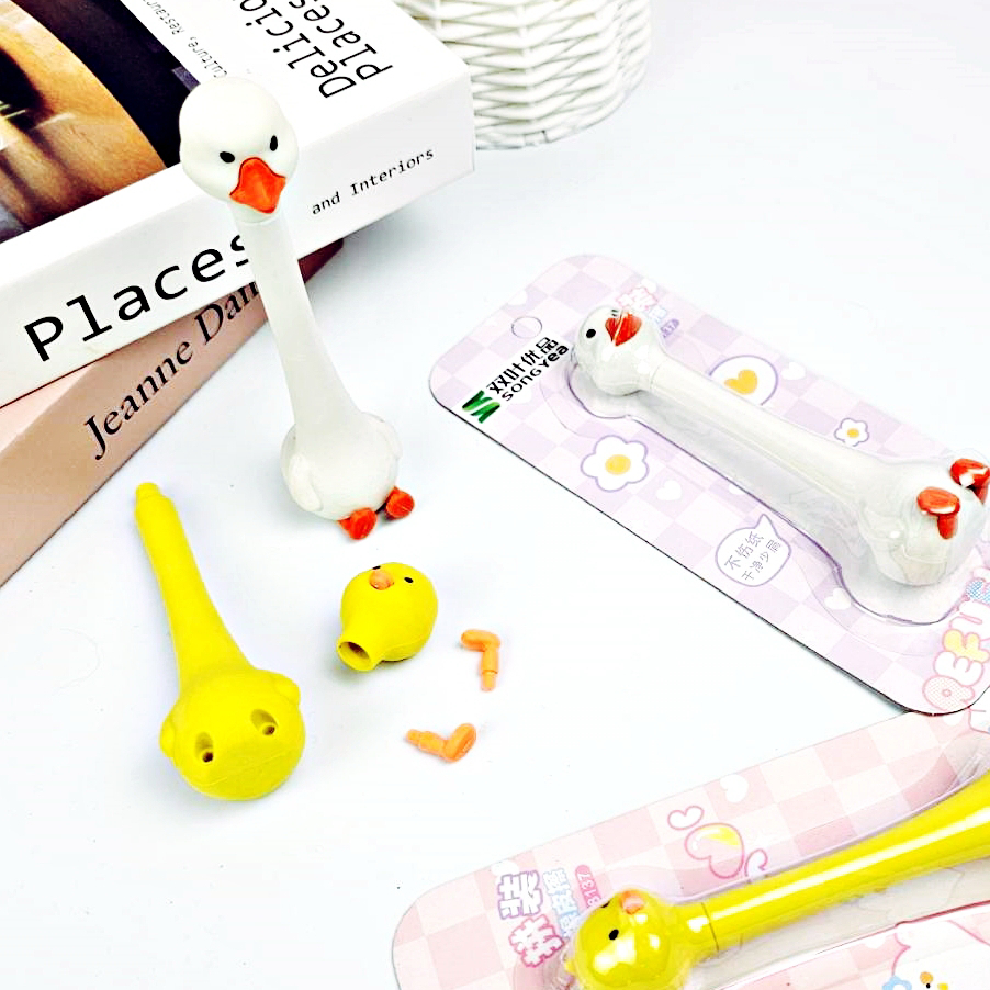 3D Puzzle Erasers ยางลบ ลายเป็ดคอยาว น่ารัก ถอดชิ้นส่วนออกมาประกอบได้ เครื่องเขียน