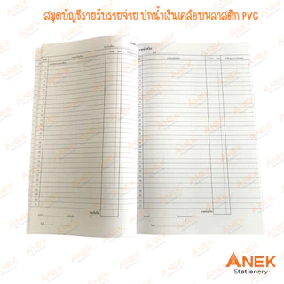 สมุดบัญชีรายรับรายจ่าย หนา 60 gsm ขนาด 21.5 x 33.5 cm (จำนวน 1 เล่ม)