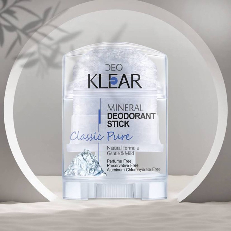 Deo klear mineral deodorant stick 70g. โรลออนสารส้ม น้ำแร่