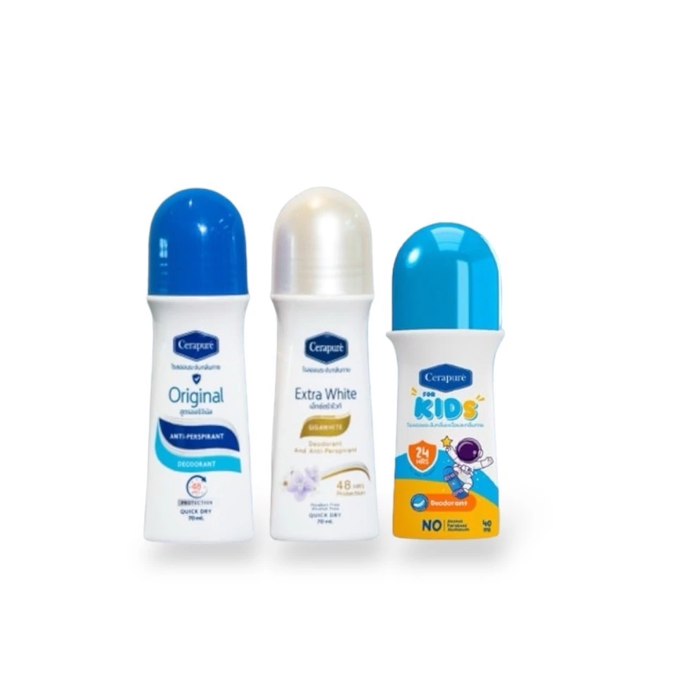 Cerapure (เซราพิวเร่) โรลออน ระงับกลิ่นกาย ลดเหงือ ของแท้ พร้อมส่ง