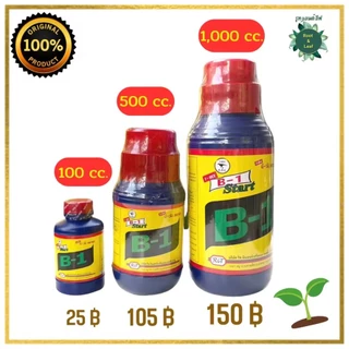 น้ำจาเร่งราก B-1 บีสตาร์ท มีวิตามินบี-1 ช่วยเร่งราก เร่งการเจริญเติบโตของพืช มึ หลายขนาด 100 cc. 500cc และ 1 ลิตร
