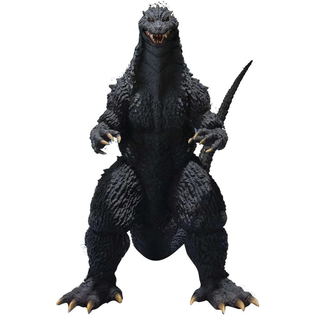 จัดส่งตรงถึงญี่ปุ่น S.H. Monster Arts Godzilla × Mechagodzilla Godzilla (2002) ประมาณ 155 มม. PVC และ ABS ทาสีรูปเคลื่อนย้ายได้