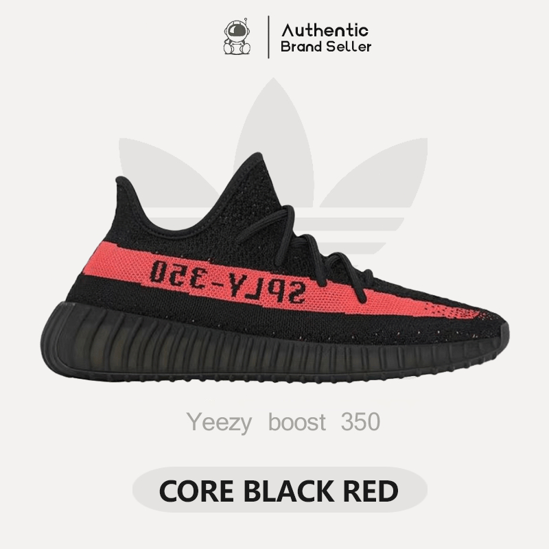 พร้อมส่ง Adidas Originals Yeezy boost 350 v2 core black red ของแท้100%