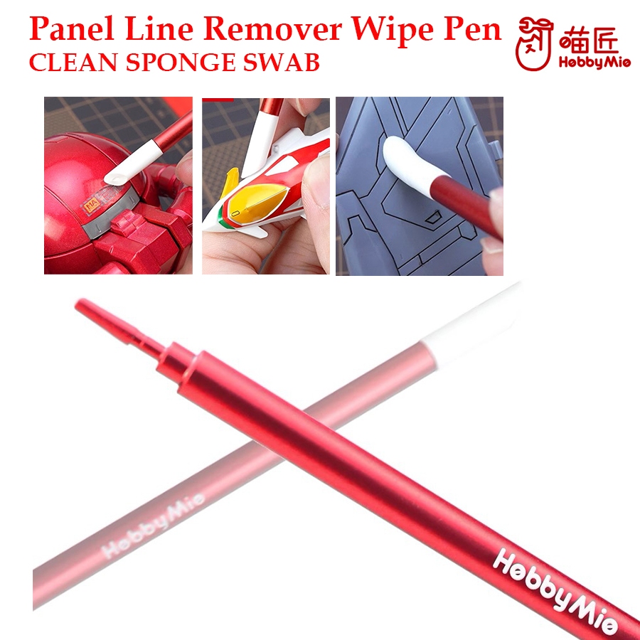 [HOBBY MIO] Panel Line Remover Wipe Pen / CLEAN SPONGE SWAB