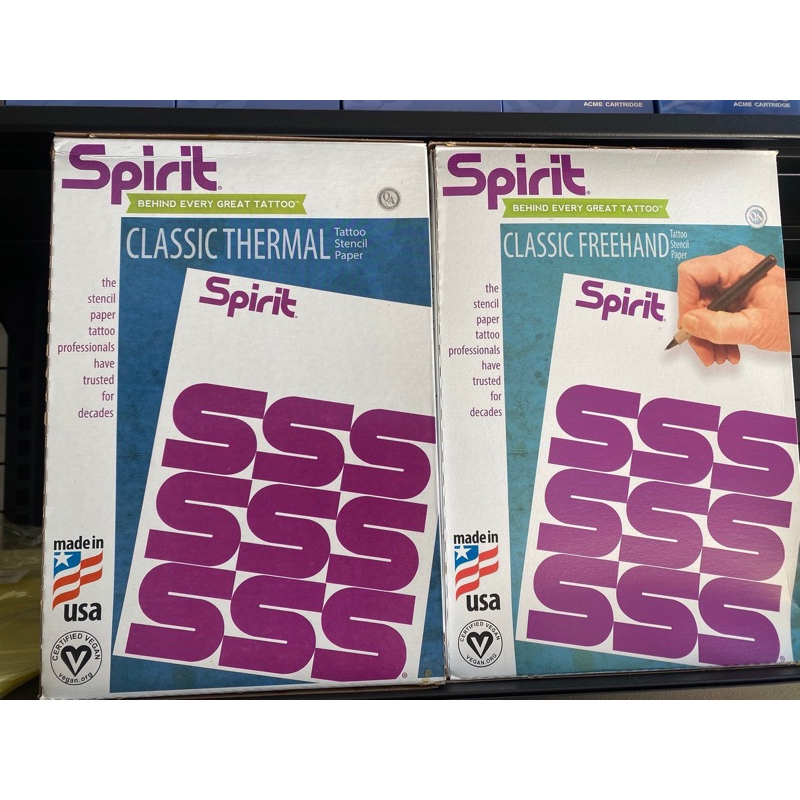 กระดาษลอกลาย Spirit เนื้อคาร์บอน/เนื้อฟิล์ม