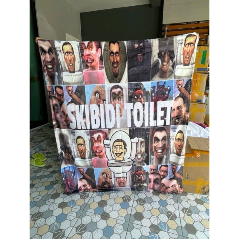 ผ้าห่ม skibidi toilet