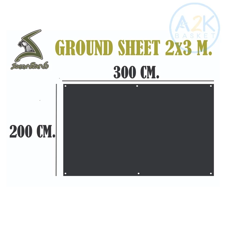 Ground Sheet สนามเดินป่า 2x3 M. แผ่นปูรองเต้นท์ thumbnail 4