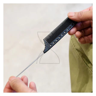 (พร้อมส่ง / ของญี่ปุ่นแท้ราคาถูกที่สุด) YS Park YS-102 Pin Tail Comb (220mm) หวีหางสแตนเลสแหลม แบ่ง เซต ม้วน ไฮไลท์ ทำสี