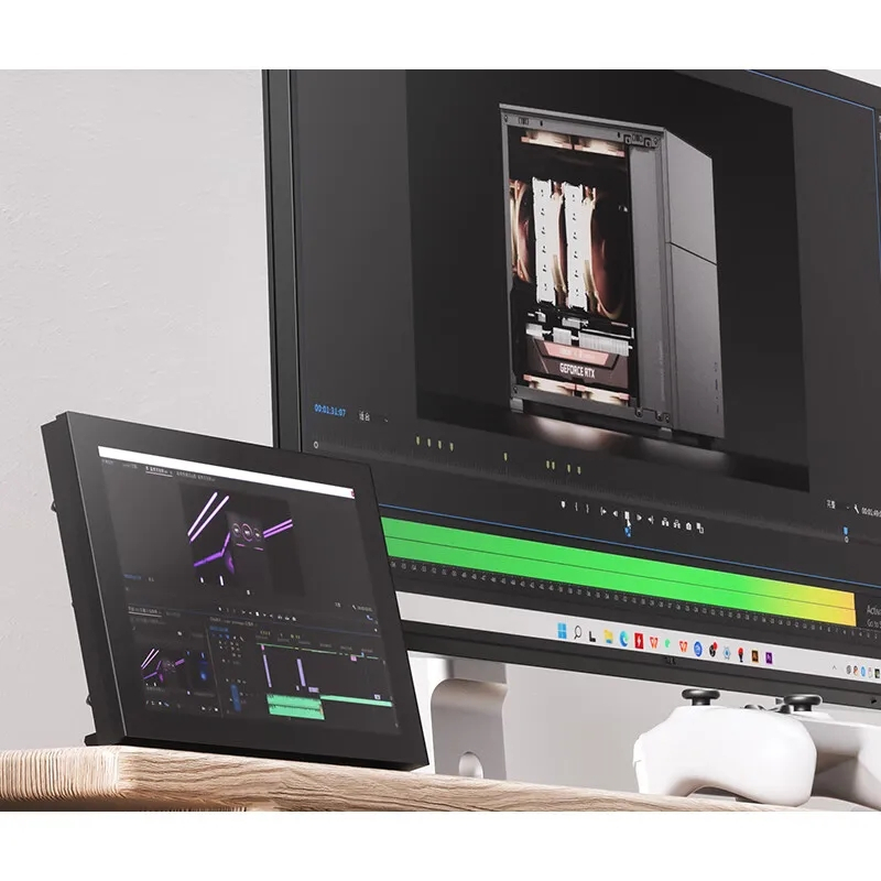 ส่งทันที Jonsbo DS8 LCD 8" hdmi Monitor Media Z Com for case d31 d41 จอเล็กใส่หน้าเคส+ตั้งพื้นได้