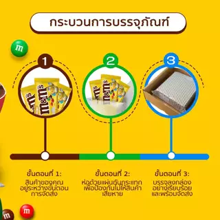 M&M'S Peanut เอ็มแอนด์เอ็ม พีนัท ช็อกโกแลตนมสอดไส้ถั่วลิสง 180 กรัม*มีให้เลือกหลายแพ็กไซซ์