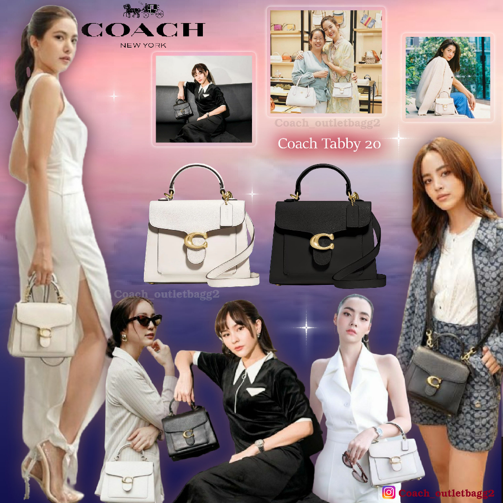 กระเป๋าสะพาย💯Coach Tabby Topp Handle 20 Bagg