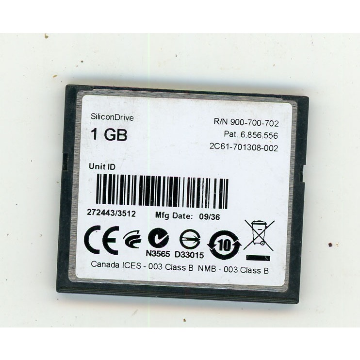Compact Flash Card 1 GB มีตลับ การ์ดหน่วยความจำ CF รูปที่ 2