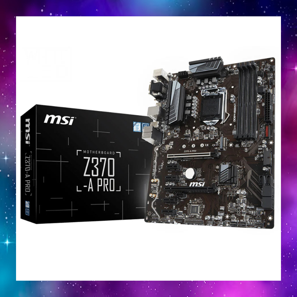 MAINBOARD (เมนบอร์ด) MSI Z370 A PRO SOCKET1151v2 GEN8-9 ใช้งานได้ปกติ