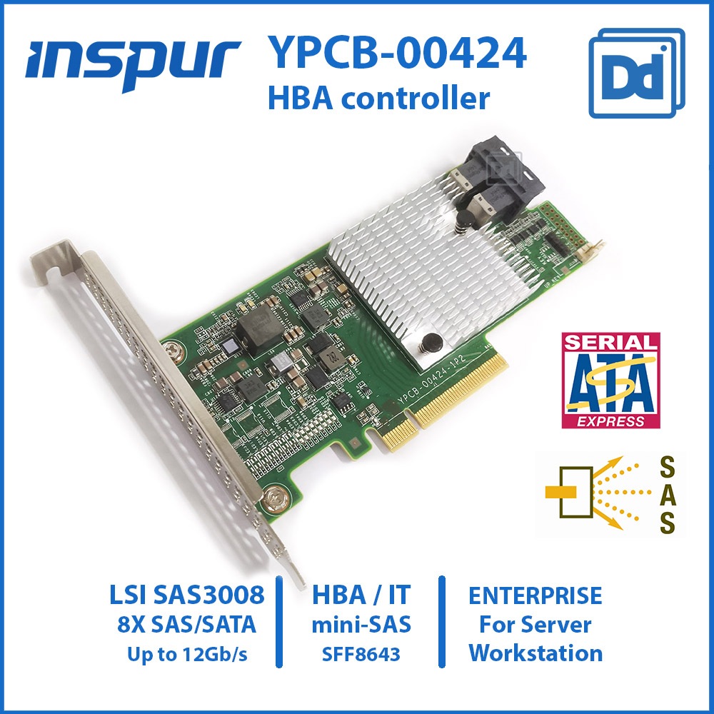 RAID CARD INSPUR YPCB-00424 LSI SAS3008  HBA SAS 12G for Enterprise Server Workstation