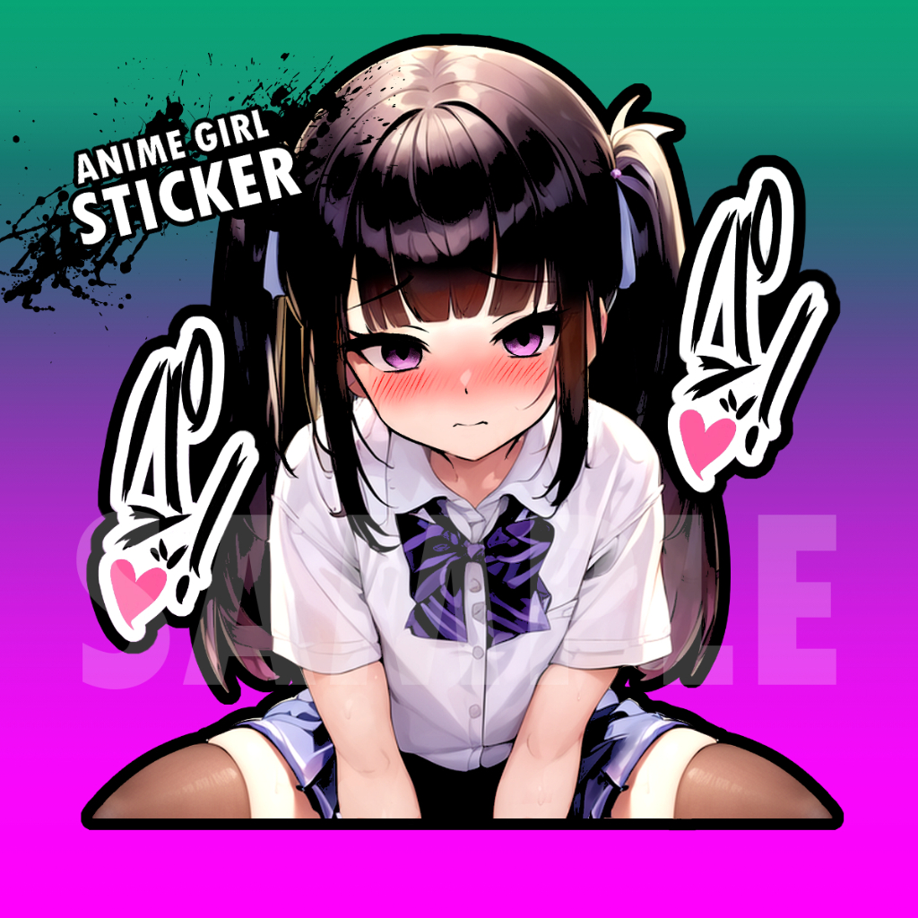 สติกเกอร์ อนิเมะ โดจิน ไวฟุ Anime Girl Sticker สติ๊กเกอร์ โดจิน มังงะ การ์ตูนญี่ปุ่น ตกแต่งเคสคอม SP