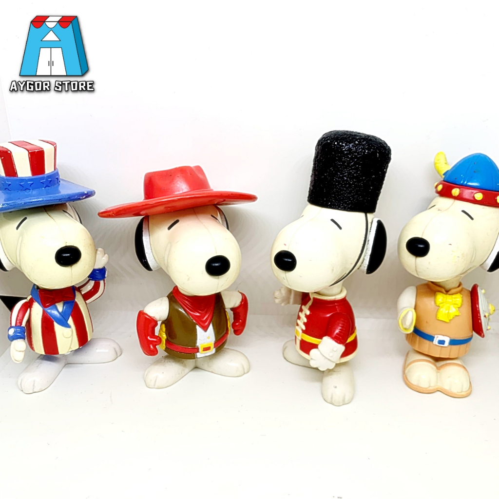 สนูปี้ Peanut Snoopy Happy Meal 1999 Snoopy World Tour 1 McDonald's ของเล่น ของสะสม มือสอง ลิขสิทธิ์