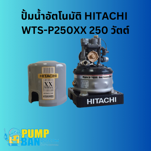 ปั้มน้ำอัตโนมัติ HITACHI WTS-P250XX 250 วัตต์ สามารถออกใบกำกับภาษีได้ E-Tax Invoice ของแท้ 100%