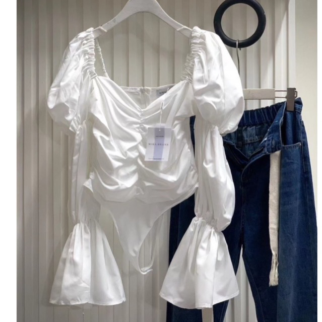 SALE Mika เสื้อแขนยาว สไตล์ญาญ่า แต่งบอดี้สูททรงสวยสุดๆ รูปที่ 8