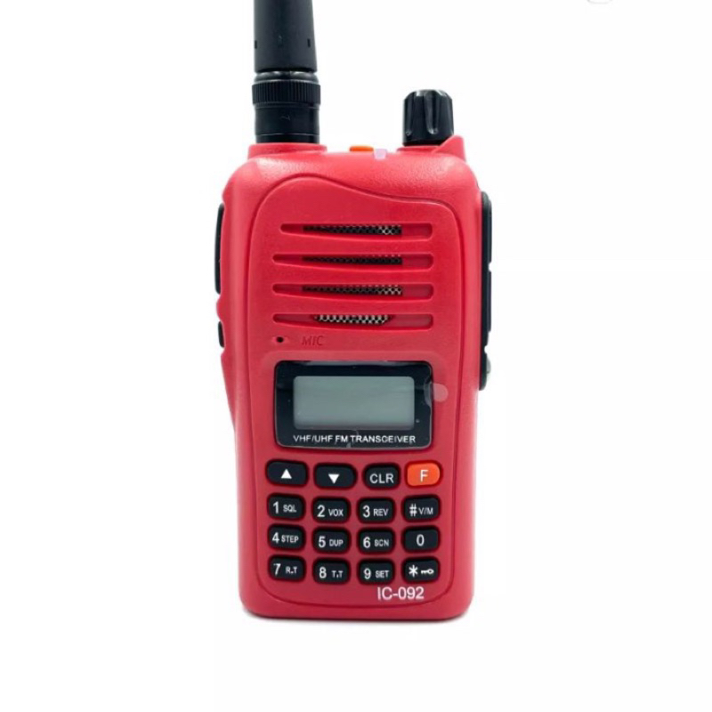 วิทยุ IC-092 เครื่องแดง ความถี่วิทยุประชาชน ย่านความถี่ 245-246 MHz รุ่นใหม่ สัญญาณรับ-ส่งแรง ชัดเจน