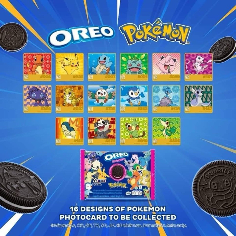 Oreo Pokemon 16 Designs Of Pokemon Potocard To Be Collected