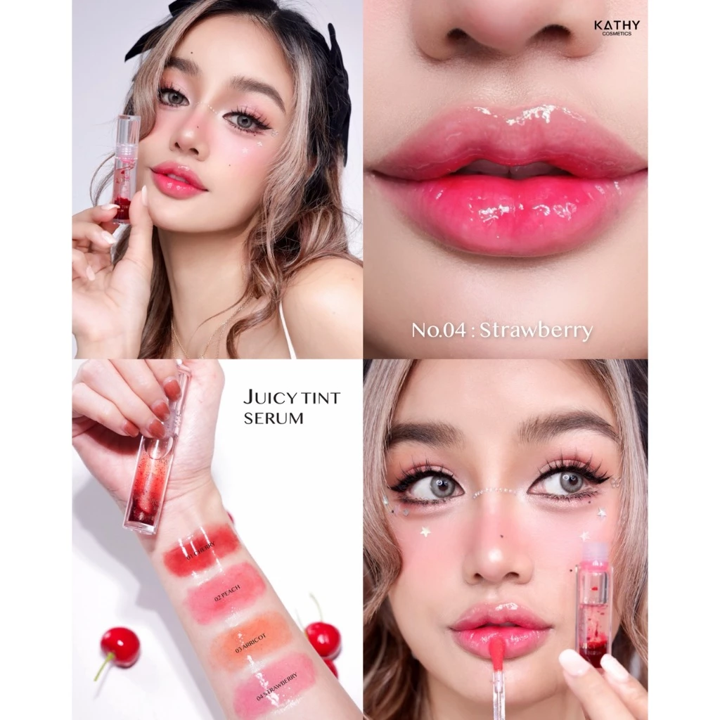 ลิปทินท์กลอส  KATHY AMREZ  JUICY TINT SERUM thumbnail 7