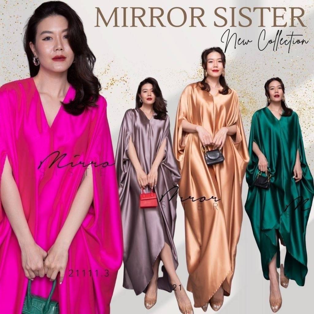 MirrorSister BaZaaR KafTaN DReSS #30330.1 เดรสไซค์ใหญ่ ทรงคาฟทาน สวยหรู เนื้อผ้า PREMiUM ซาติน ออกงาน ไปงาน สวยเริ่ด