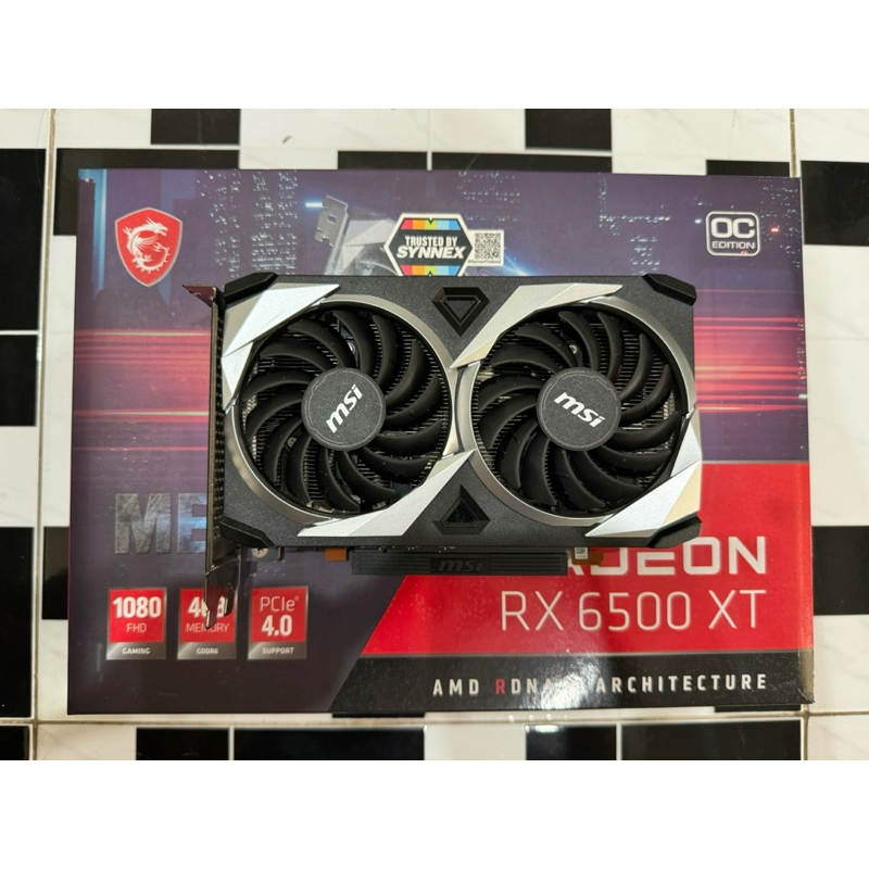 RX6500XT 4GB Msi Mech2X มือ2 สภาพใหม่มาก ประกันไทยถึง 5/2025