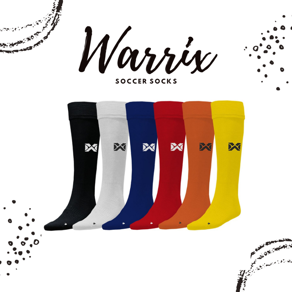 WARRIX ( วอริกซ์ ) ถุงเท้าฟุตบอล ที่สามารถใส่ออกกำลังกายได้ทุกรูปแบบ ผลิตด้วยผ้าที่มีความนุ่ม ยืดหยุ่น และระบายอากาศได้