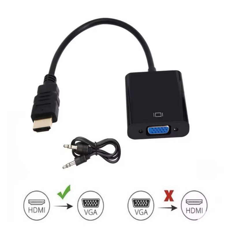สายแปลง เอชดีเอ็มไอ HD Conversion Cable Adapter HD TO VGA+Audio