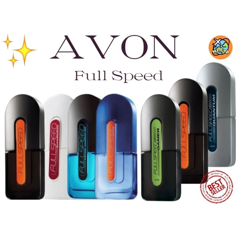 AVON FULL SPEED Series For Men น้ำหอมเอวอนสำหรับผู้ชาย ⭐ EDT For Men 75 ML