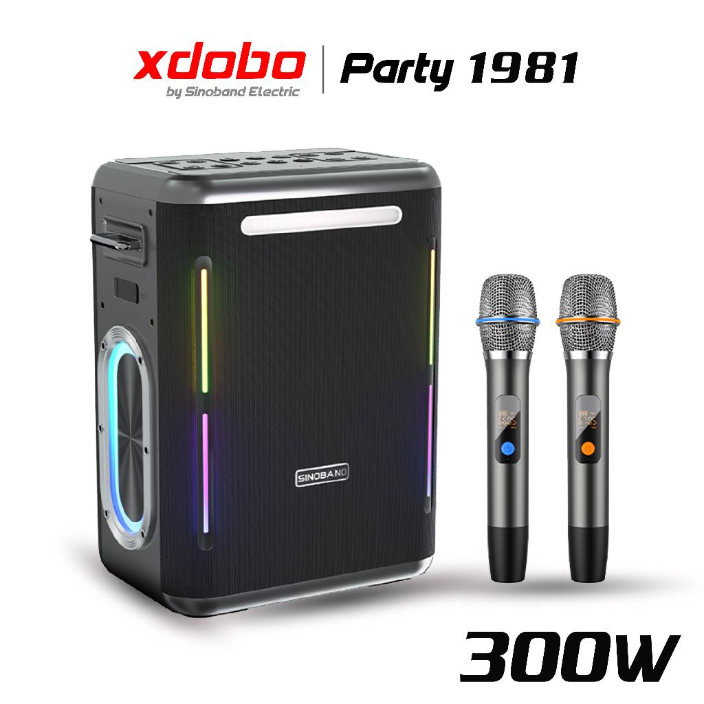 Xdobo Sinoband Party 300W Super Bass Outdoor ระบบเสียง 2.1 เสียงคมชัดทรงพลังเบสหนัก ลำโพงบลูทูธ 5.3 