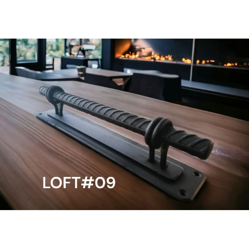 มือจับประตู​ loft​ เหล็กข้ออ้อย​ 5x30x6cm