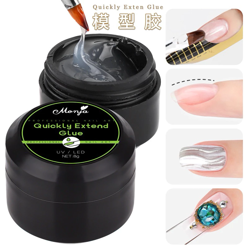 กาวเจลติดอะไหล่ ติดเครื่องประดับเล็บ คริสตัล Monja เนื้อโปร่งใส (ขนาด 8g)