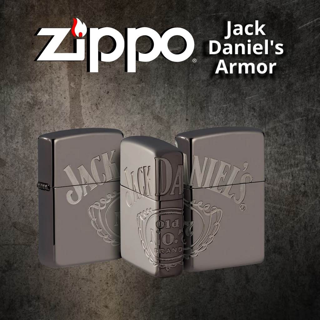 Zippo Armor Jack Daniel's, 100% ZIPPO Original from USA, new and unfired. Year 2020