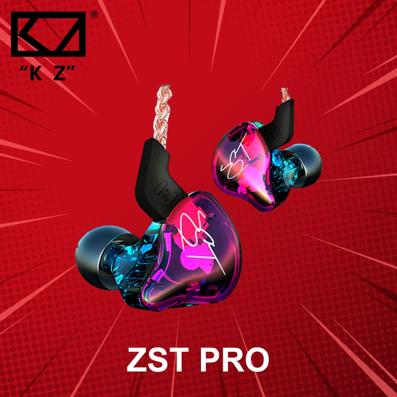 หูฟังเกมมิ่ง KZ ZST PRO ประกันศูนย์ 1 ปี