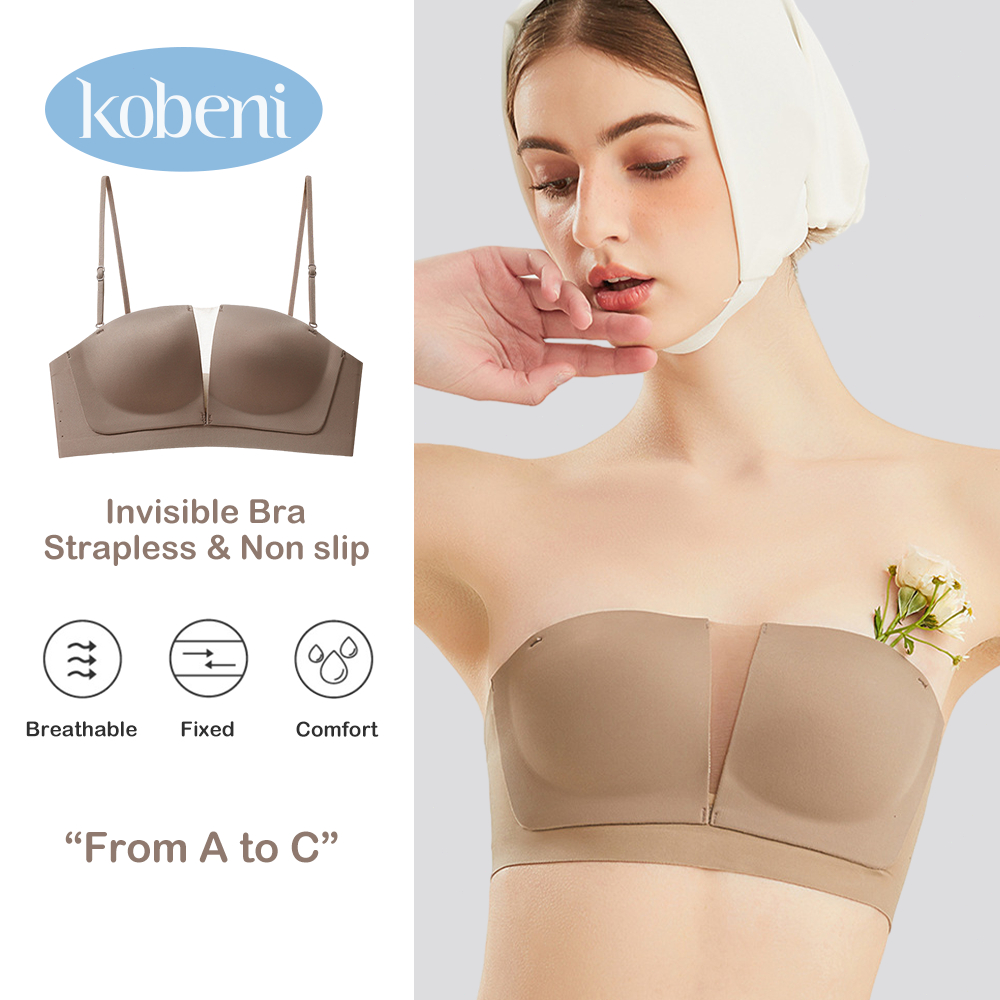 ⭐KOBENI⭐Bra มาพร้อมสายสะพาย บราดันทรง ไร้รอยต่อ เซ็กซี่ ผู้หญิง มองไม่เห็น ชุดชั้นในหญิง บราเล็ตต์ ส
