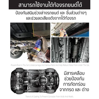 สเปรย์อุดรอยรั่ว เมจิกลีคซีลเลอร์ 550ml แก้ปัญหาการรั่วซึม ซ่อมหลังคา การแตกร้าวทุกชนิด สีดำ SUMO AUTO
