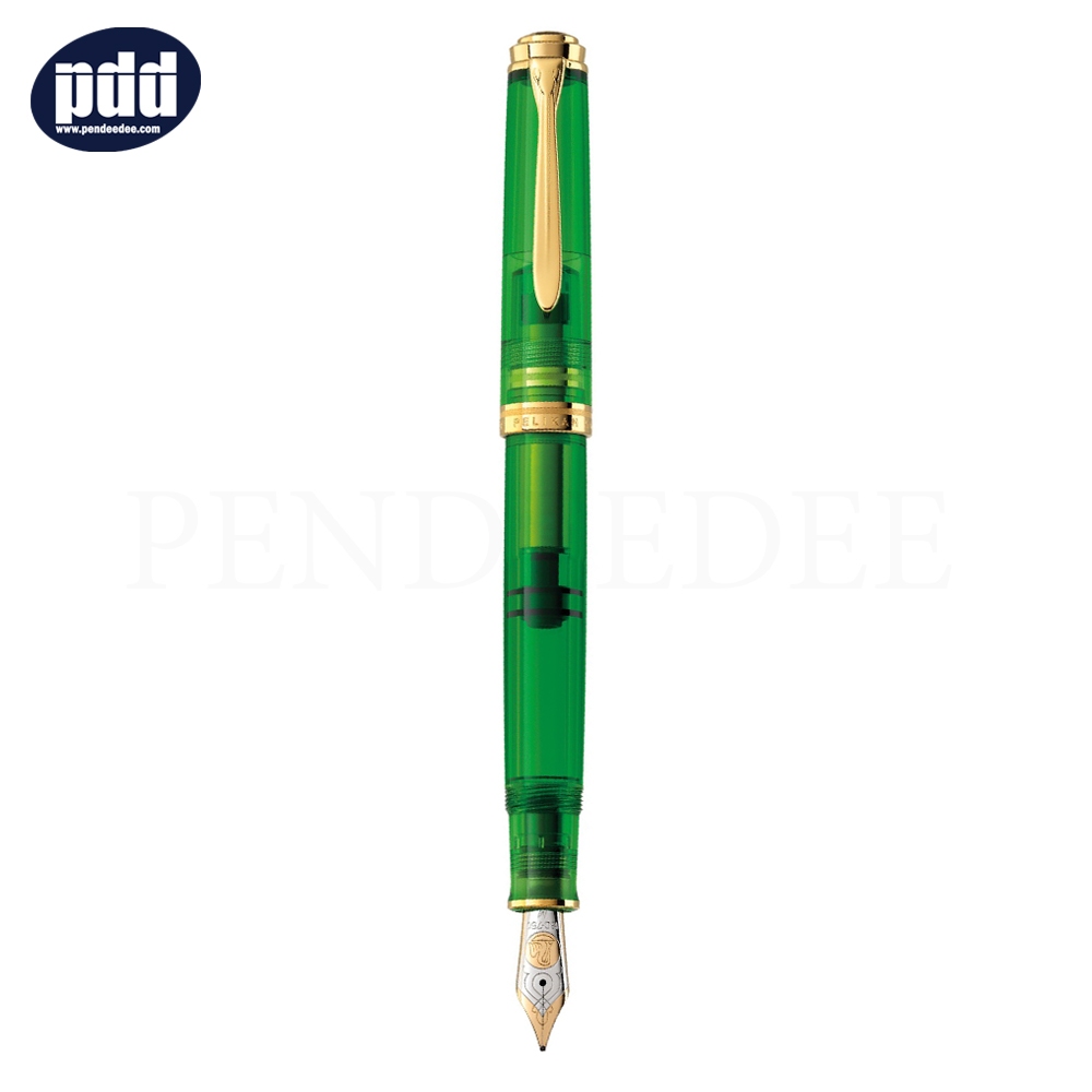 Pelikan ปากกาหมึกซึม พีลีแกน เอ็ม800 - Pelikan Souveran M800 Green Demonstrator Special Edition Fountain Pen Nib M