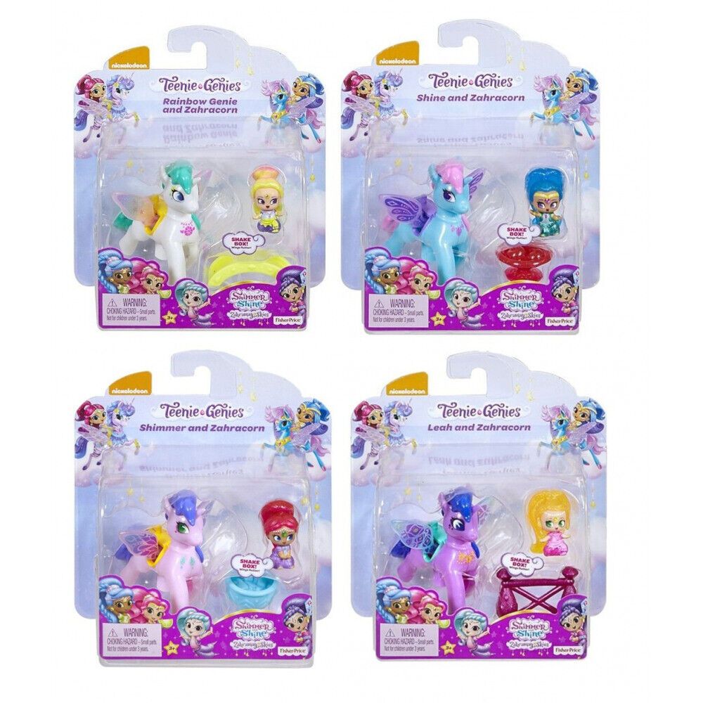 Fisher-Price Shimmer & Shine (ตุ๊กตาจีนี่ตัวน้อยและยูนิคอร์น) Teenie Genies Zahracorn Pack Assortment FPV98 #
