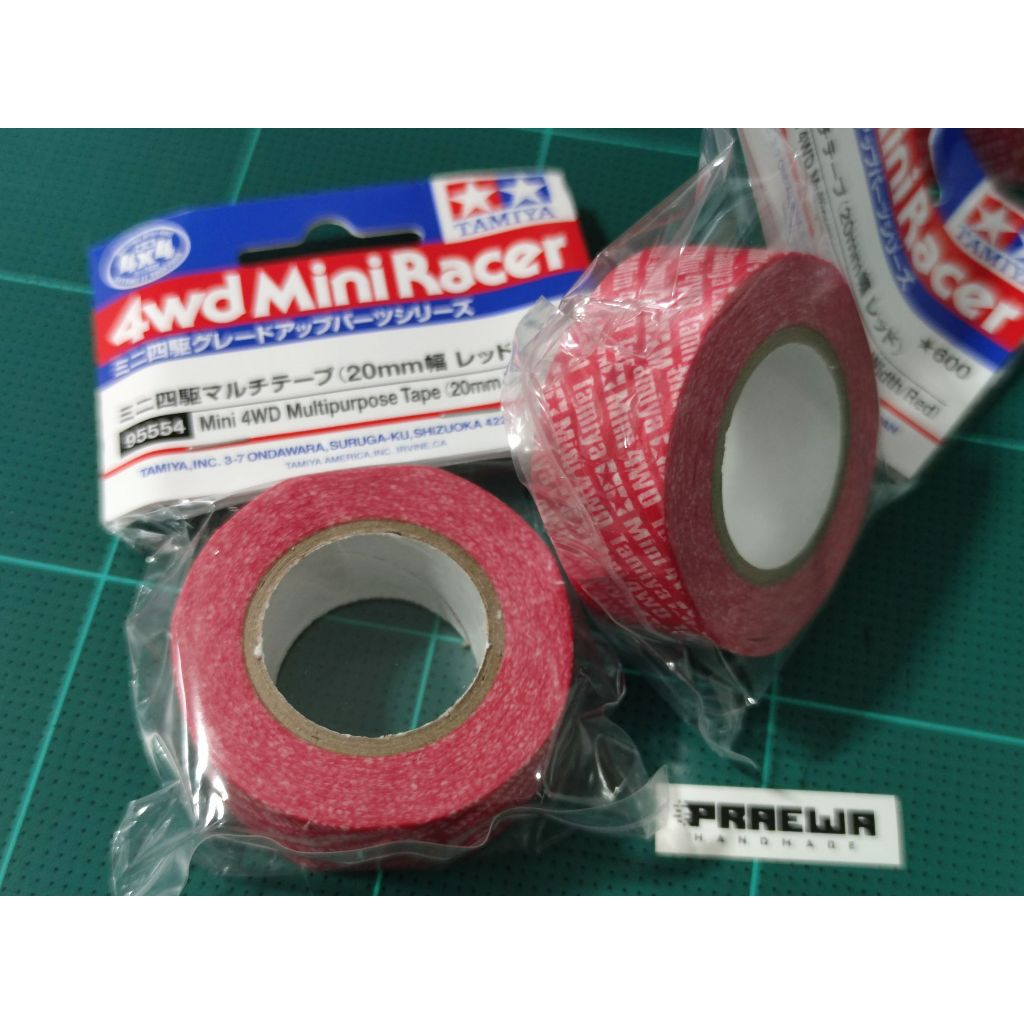 เทปแดง Tamiya 20mm แท้ 95554 - Mini 4WD Multipurpose Tape (20mm Width/Red)