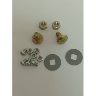 ชุดน๊อตขาป้ายทะเบียนมอเตอร์ไชค์ 1 ชุดมี 14 ตัว