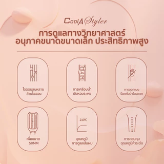 CoolAstyler หวีไฟฟ้า ใช้ได้ทั่วโลก โมเดลที่กว้างขึ้น50MMหวีผมให้เร็วขึ้นและประหยัดเวลา เครื่องหนีบผม รับประกัน1ปี